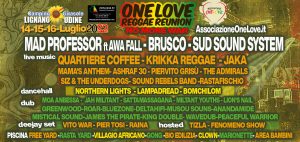 Scopri di più sull'articolo One Love Reggae Reunion 2022: il reagge si balla a due passi dalle spiagge di Lignano Sabbiadoro insieme a Sud Sound System, Brusco, Mad Professor e tantissimi altri