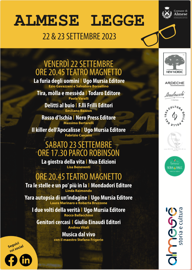 Scopri di più sull'articolo Almese Legge: il festival della Letteratura di Almese, Torino